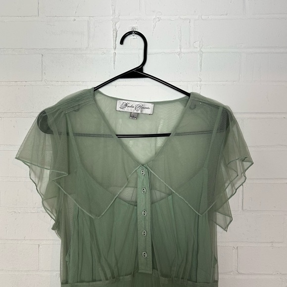 Hopeless Romantic Tiered Stunning Green Dress - Picture 2 of 6